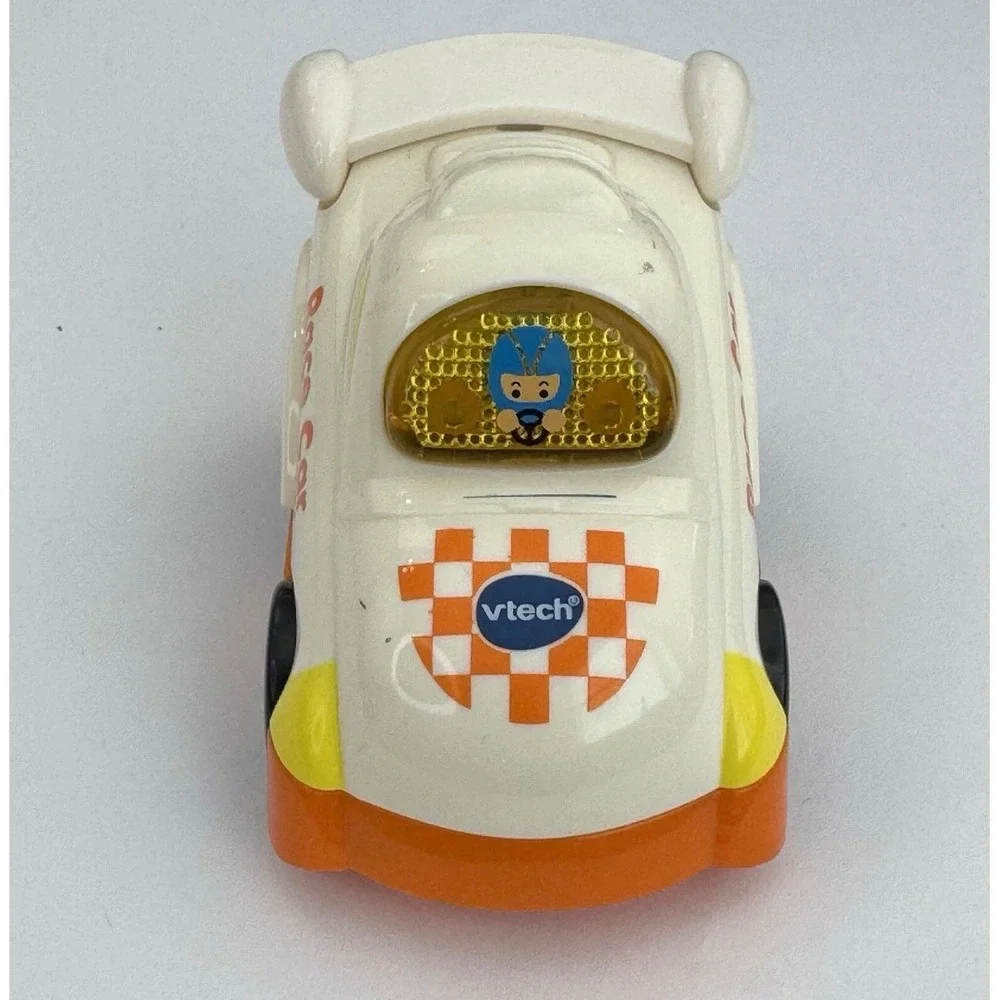 Vtech Go Go Smart Wheels Race Car White Orange Electronic Toddler Toy Vehicle